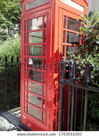 Red Box telephone Kiosk in London