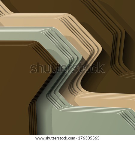 3D style, abstract background with lots of layers