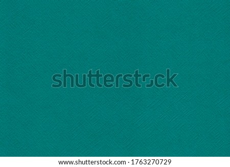 Textured turquoise coloured creative paper background. Extra large highly detailed image.