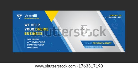 Business facebook cover and banner template