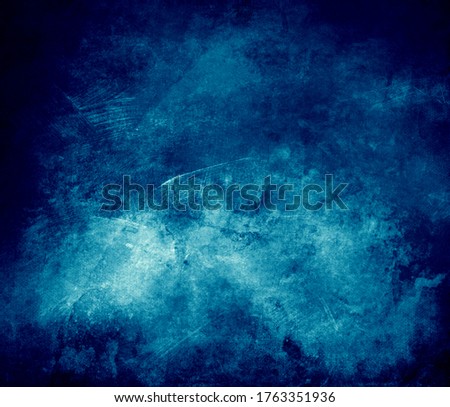 Blue watercolor background, hand painted grunge texture