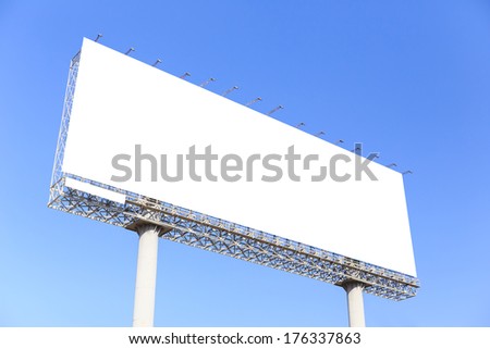 Blank billboard for advertisement 