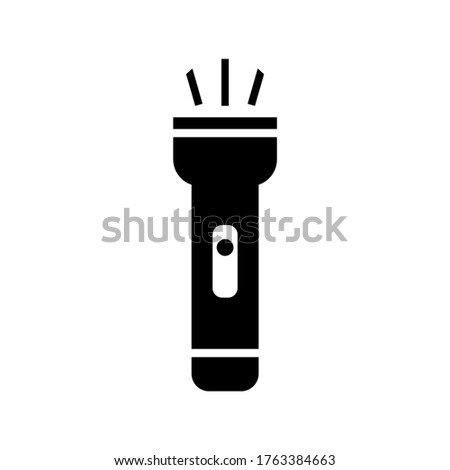 Flash light vector icon, flat design with vector illustration and color editable. Uses for web and print