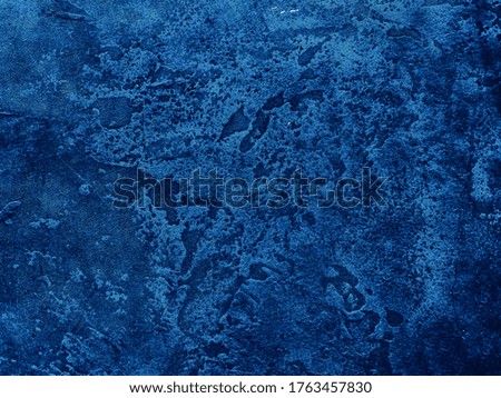 Beautiful Navy Blue Dark Wall Background. blue Texture Banner With Space For Text,Old wall pattern texture