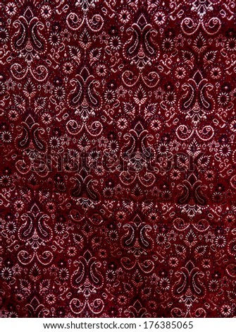 Indian pattern on fabric