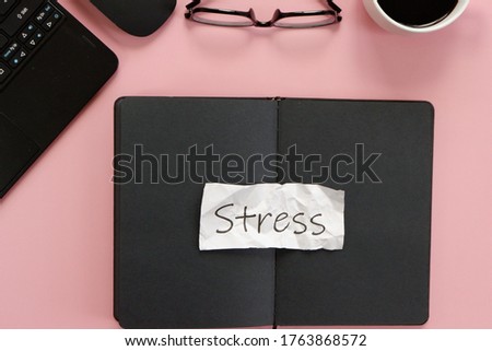 business concept with word from top view 