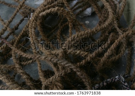 Handmade Organic Rope Coil used raw materials as coconut fiber or coir