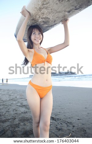Japanese female Surfer