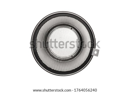Reflector Silver with Honeycomb Grid Light Modifier with Bowens Mount for Studio Strobes and Flashes. Reflector Bowl and Honeycomb Grid to Constrain and Modify the Light Clipping Path Included in JPEG