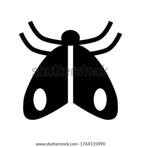 moth  icon or logo isolated sign symbol vector illustration - high quality black style vector icons
