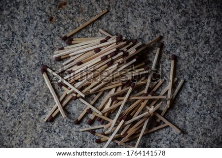 Picture of small size match sticks