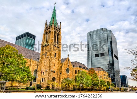 Cathedral of St. John the Evangelist, a historic Roman Catholic church in downtown Cleveland - Ohio, United States