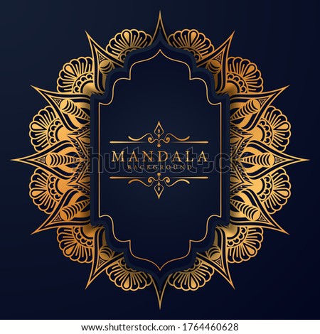 Luxury mandala background with golden arabesque pattern Arabic Islamic east style.
 Ramadan Style Decorative mandala. Mandala for print, poster, cover, brochure, flyer, banner
