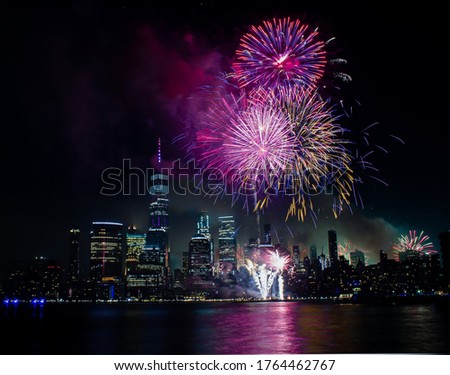 4th of July firework New York City 2019 Royalty-Free Stock Photo #1764462767