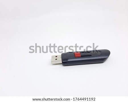 usb drive or flash disk stick  memory isolated on white background