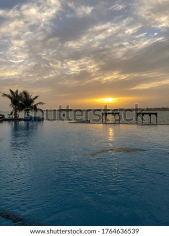 Sunset over the Red Sea