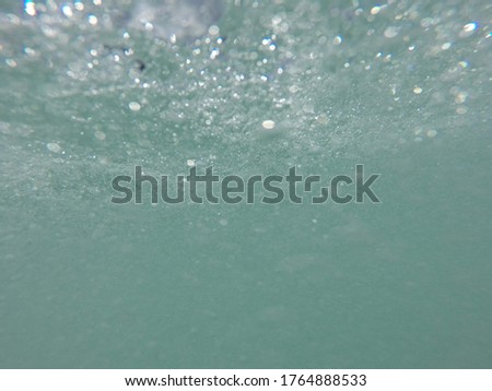 Underwater abstract picture of water and bubbles.