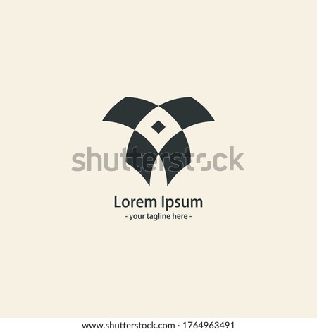 simple cute box icon logo concept