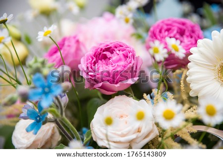 Floral arrangement of fresh flowers, bouquet, floral mix