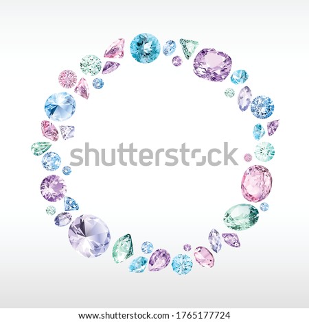 Luxury colorful background with vector diamonds for modern design