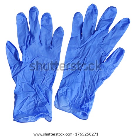 Medical gloves isolated on white background