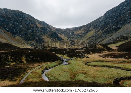 Scenic valley of Corrie fee in Scotland