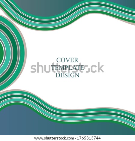 Abstract green vector background for use in design