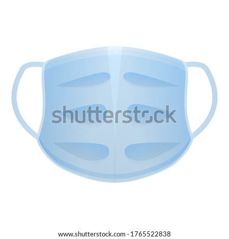 Breathe medical mask icon. Cartoon of breathe medical mask vector icon for web design isolated on white background