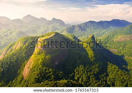 Beautiful Tijuca Forest Mountains in Rio de Janeiro