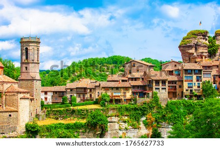 Rupit i Pruit - Medieval Catalan village in the subregion of the Collsacabra, Spain Royalty-Free Stock Photo #1765627733