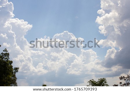 Sky and clouds with cloud closeup or background