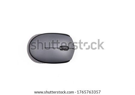 Wireless mouse isolated on white background