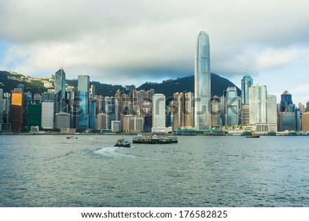 Hong Kong View from Victoria Harbour