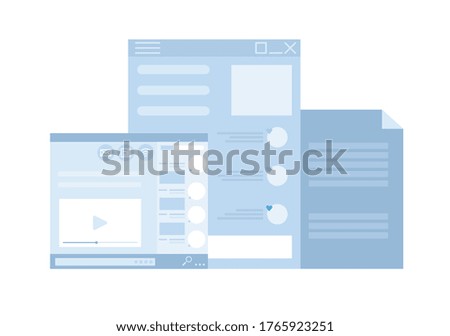 Web page Analytics background. Modern illustration slider site page. Concept work on the analysis of web pages design. Web banner to engage in the analysis of websites and pages vector. 