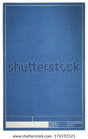 Sheet of Texture Blueprint Project Page with Copy Space. Royalty-Free Stock Photo #176592521