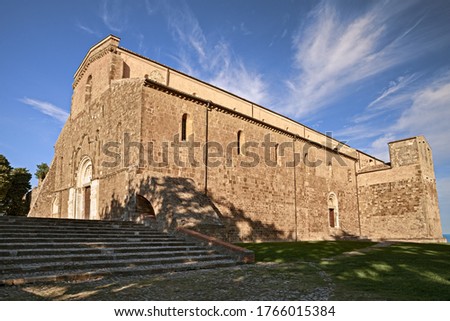 Fossacesia, Chieti, Abruzzo, Italy: abbey of San Giovanni in Venere, medieval catholic church and monastery in Romanesque and Gothic style 

