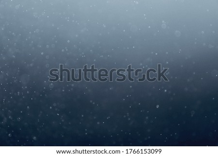 Bokeh images and blur of water droplets