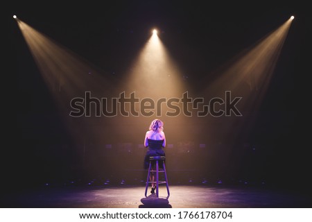 Solo Performer On The Stage Royalty-Free Stock Photo #1766178704