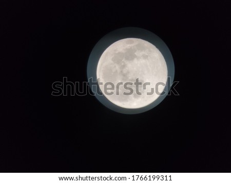 Close-up of the full Moon