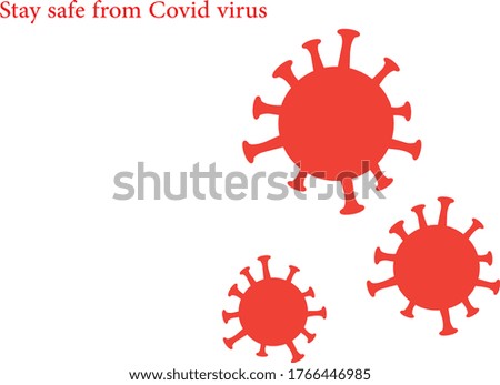 Cartoon vector of corona virus