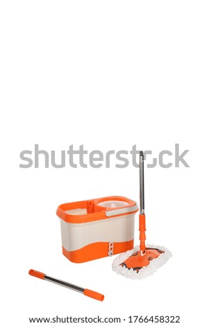 orange 
pedal floor cleaning set