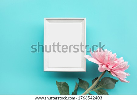 Picture frame with colorful flower.background design decoration.no people