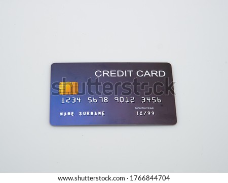 Realistic detailed credit cards isolated