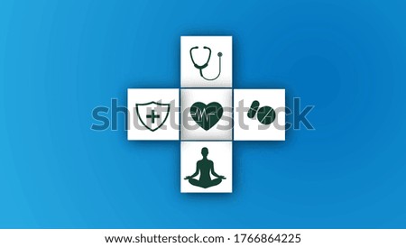 health care icon pattern medical innovation concept background
