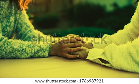 Woman's hands closeup. A close up on a hand massage. Concept photo. Idea. 

