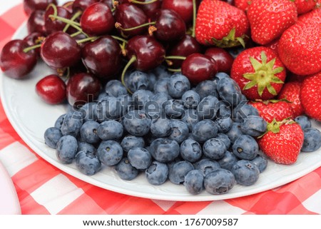 Fresh berry fruits close up view