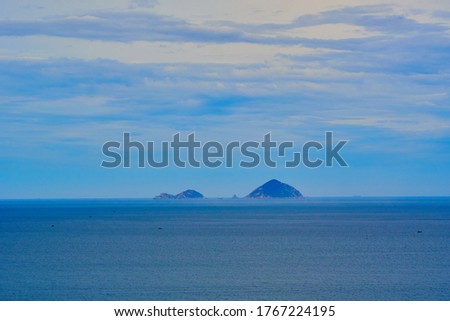 Impressive view of tropical islands in the ocean. Nature background.