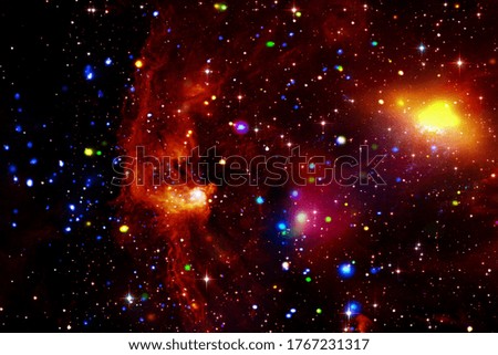 Cosmic galaxy background. Stars and cosmic gas.The elements of this image furnished by NASA.
