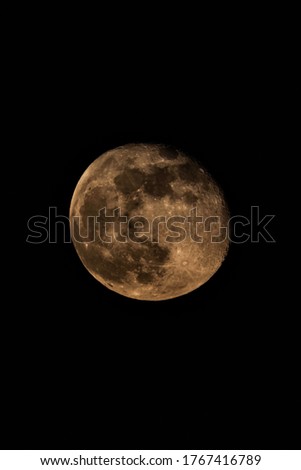Full moon on the night
