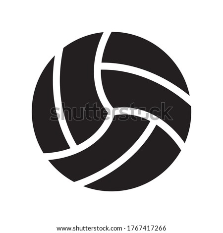 Icon fill Dribbble volleyball vector